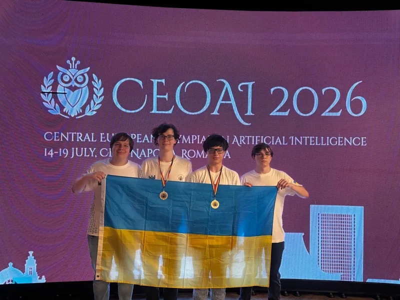 From left to right: Vladyslav Dakhno, Rostyslav Yabchenko, Roman Melamud, Andrii Tatarinov